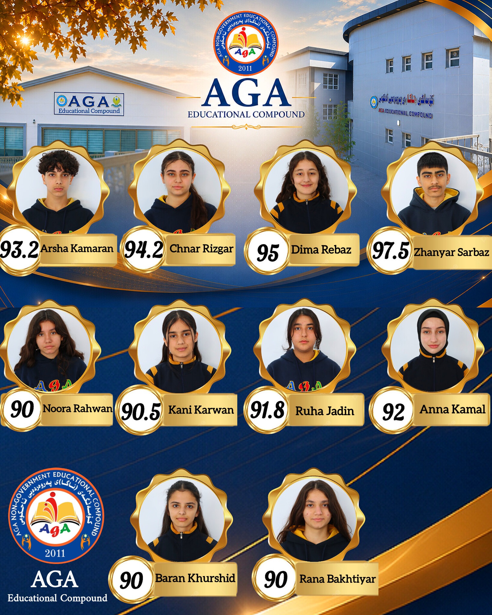 AGA outstanding students
